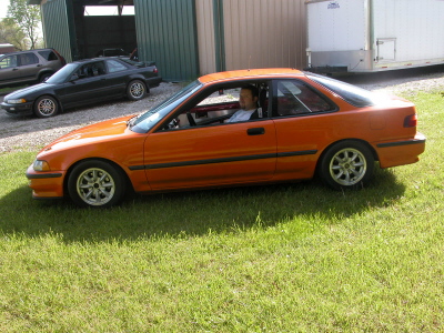 Side view of finished car